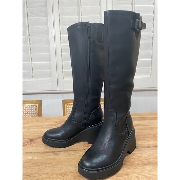 Soul by Naturalizer Womens Cache Knee High Boots Black Size 7 NWOB Buckle Detail - Picture 3 of 16